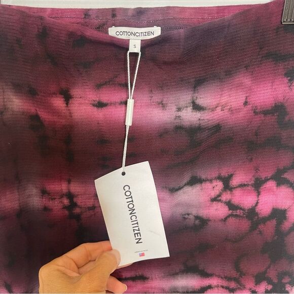 $185 Rio Maxi Skirt in Magenta Tie Dye COTTON CITIZEN NEW - Picture 6 of 9